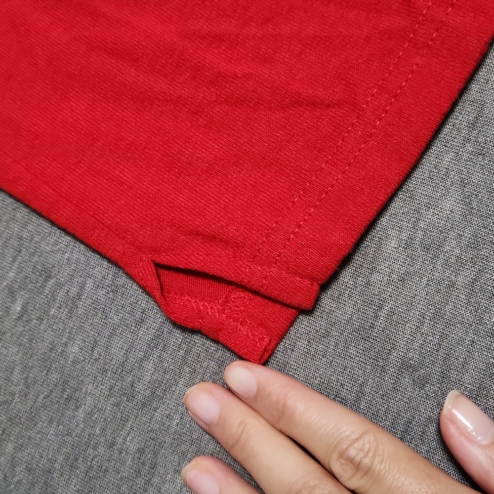Y2K Red SOFFE Cotton Athleisure Athletic Sportswear Activewear Cheer Shorts - Picture 8 of 9